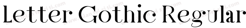 Letter Gothic Regular字体转换